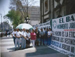 1999 - Mitin en la alameda central contra el rescate bancario (FOBAPROA)